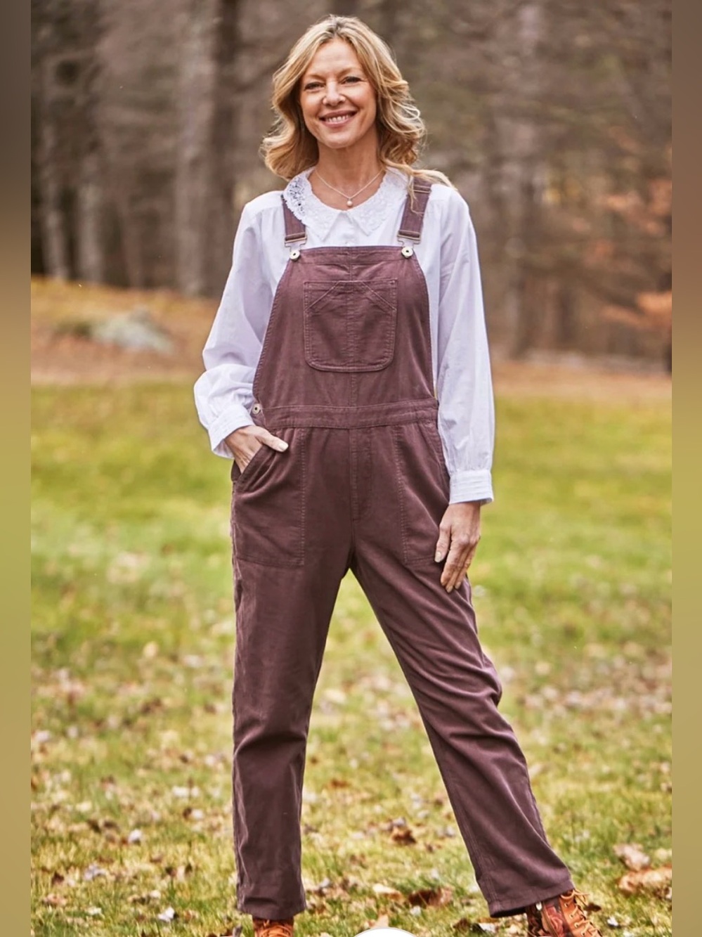 April Cornell Corduroy Overalls Brown Size S